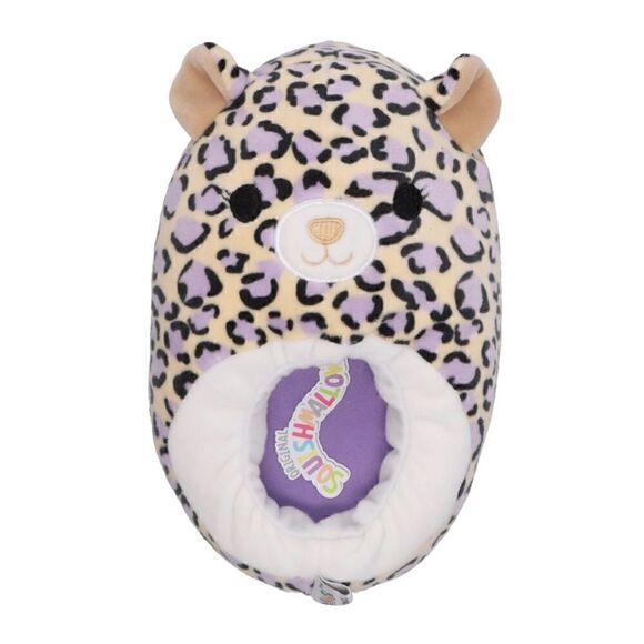 Kids Squishmallow Cheetah Leopard Slippers Size 4 New - Picture 2 of 7
